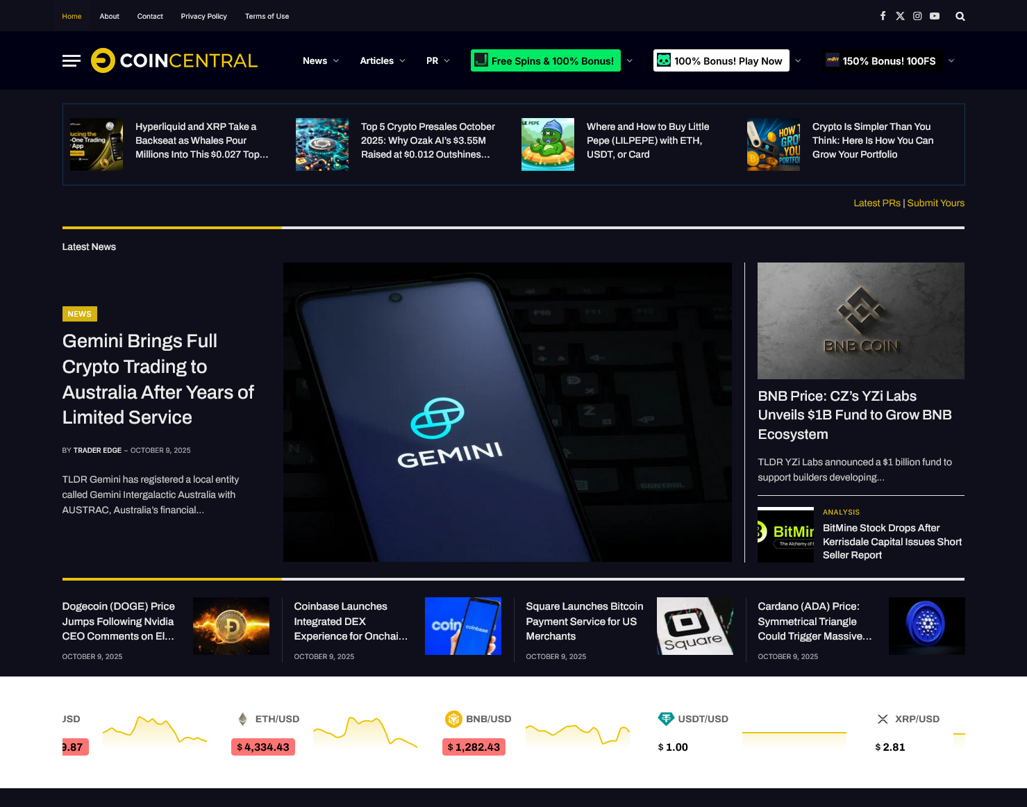 coincentral scren